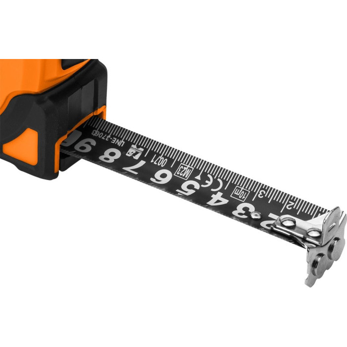 Рулетка Neo Tools Super Black, 5мx19мм, з фіксатором змотування, магніт (67-242)