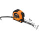 Рулетка Neo Tools Super Black, 5мx25мм, з фіксатором змотування, магніт (67-243)