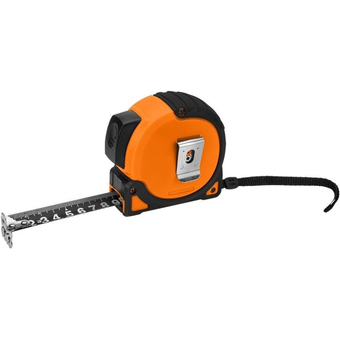 Рулетка Neo Tools Super Black, 5мx25мм, з фіксатором змотування, магніт (67-243)