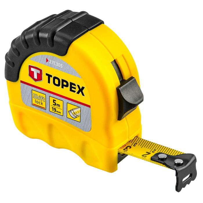 Topex 27C305 Рулетка, сталева стрiчка 5 м x 19 мм (27C305)