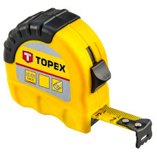 Topex Рулетка, сталева стрічка, корпус двокомпонентний, 25мм х 10м (27C310)