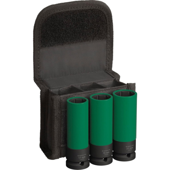 Набір ударних торцевих головок Bosch Professional Extra Deep 3шт 1/2