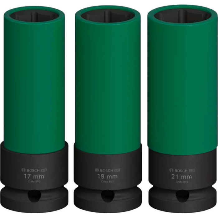 Набір ударних торцевих головок Bosch Professional Extra Deep 3шт 1/2