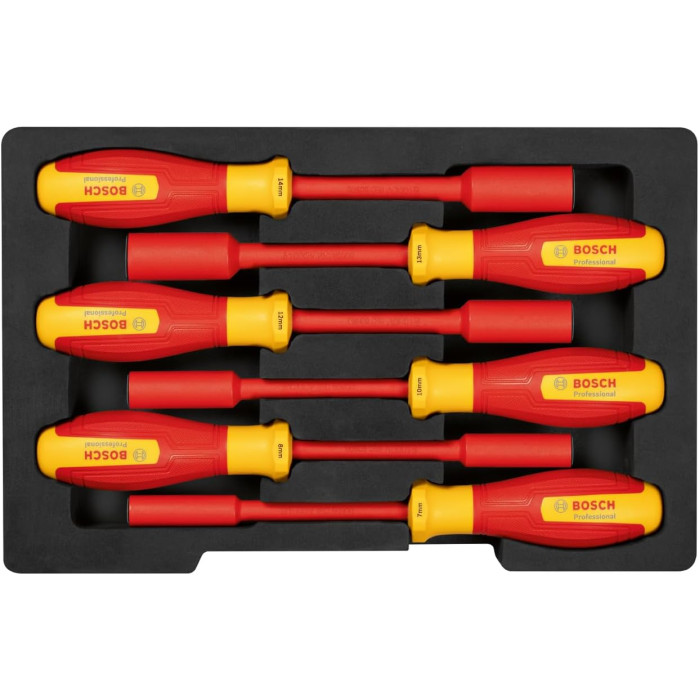 Ключі торцеві шестигранніBosch Professional, набір 6 шт, VDE (1600A02NF3)