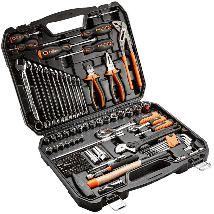 Neo Tools Набір інструменту, 143шт, універсальний, CrV та S2 (08-945)