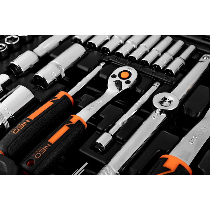 Neo Tools Набір інструментів, Набір торцевих головок, 110шт, 1/2