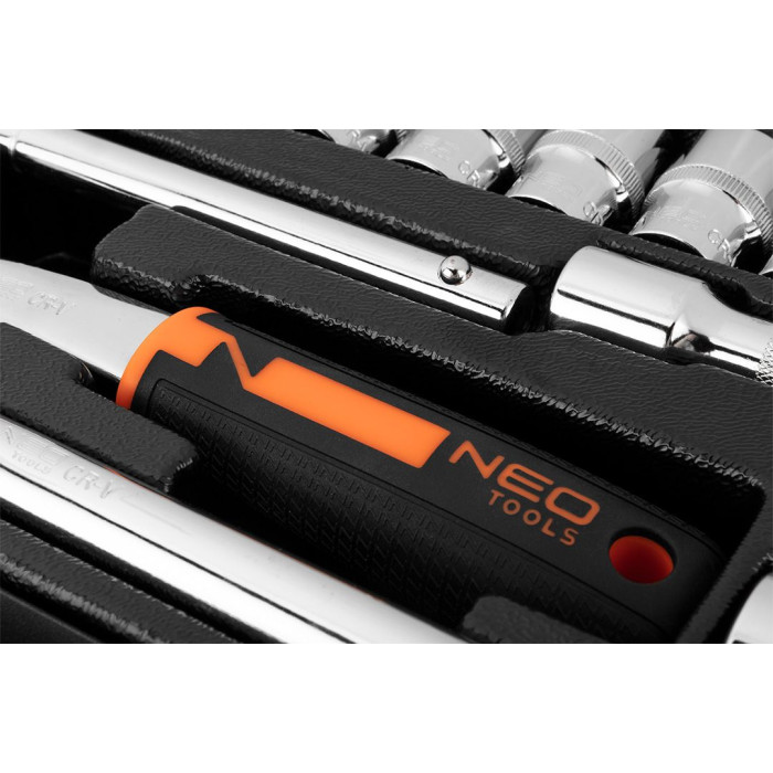 Neo Tools Набір інструментів, Набір торцевих головок, 25шт, 1/2