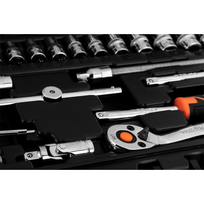 Neo Tools Набір інструментів, Набір торцевих головок, 46шт, 1/4