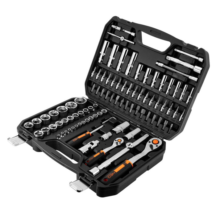 Neo Tools Набір інструментів, Набір торцевих головок, 94шт, 1/2