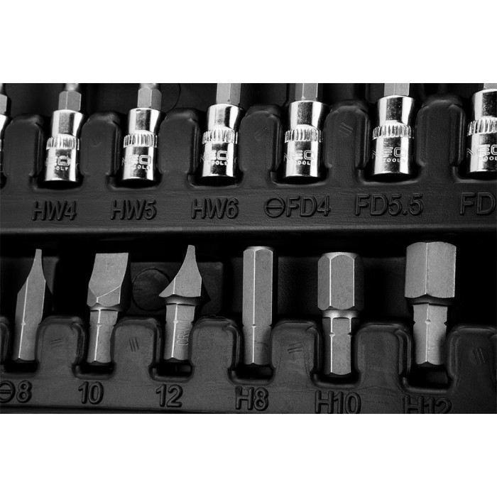 Neo Tools Набір інструментів, Набір торцевих головок, 94шт, 1/2