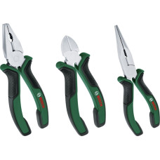 Плоскогубці Bosch набір 3 шт, комбіновані, подовжені, бокорізи (1600A02C0S)