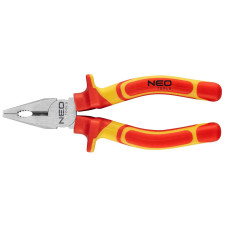 Neo Tools Плоскогубці комбіновані, діелектричні, для робіт під напругою 1000В, 45HRc, 160мм, CrV (01-220)
