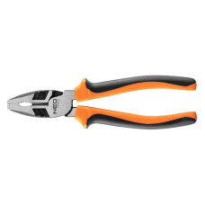 Neo Tools Плоскогубці комбіновані 40% FS, до 40% зменшення прикладених зусиль, 200мм, CrNi (01-153)