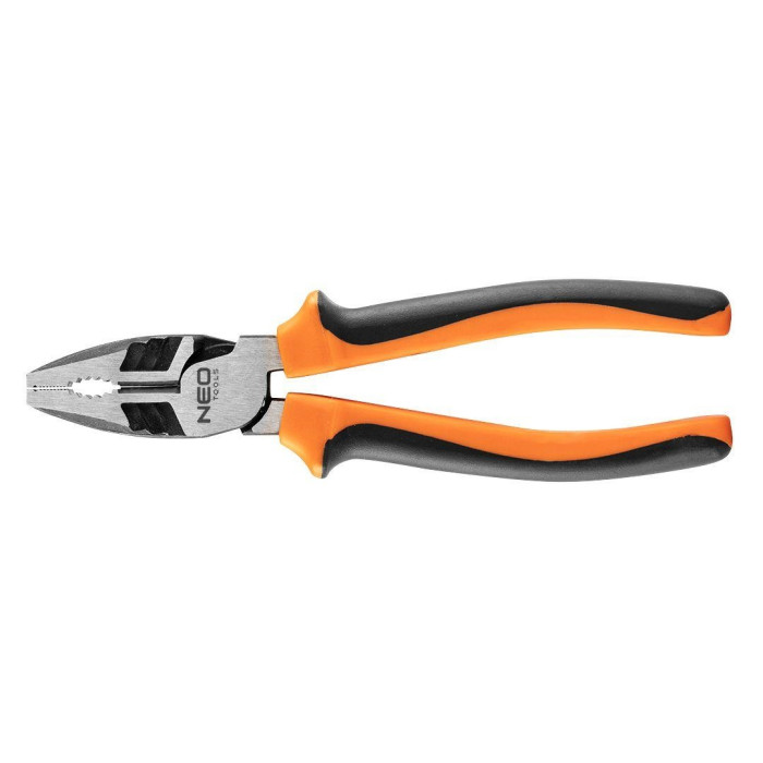 Neo Tools Плоскогубці комбіновані 40% FS, до 40% зменшення прикладених зусиль, 200мм, CrNi (01-153)