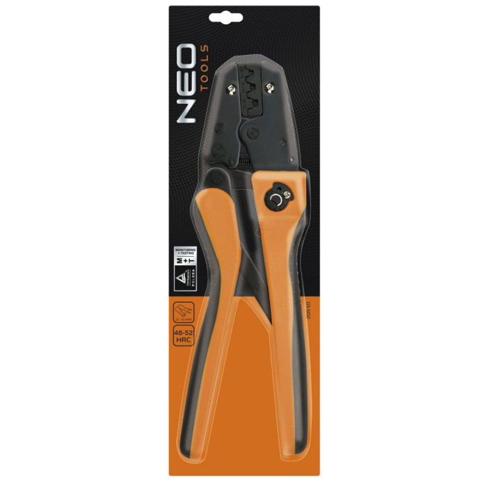 Neo Tools Кліщі обтискні, для неізольованих наконечників 0.25-4мм кв., 250мм (01-502)