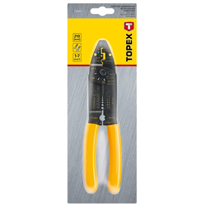 Topex 32D404 Клiщiдля кабелю, 210 мм (32D404)
