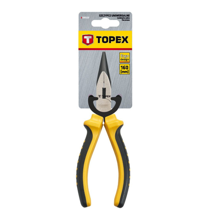 Topex Плоскогубці подовжені прямі, 160мм (32D101)
