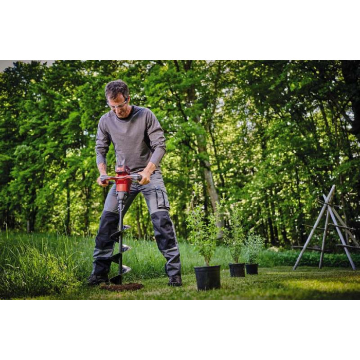 Einhell Грунтовий бур акумуляторний GP-EA 18/150 Li BL - Solo, 18В, PXC, 125 об/хв, бур 80/15 см (3437000)