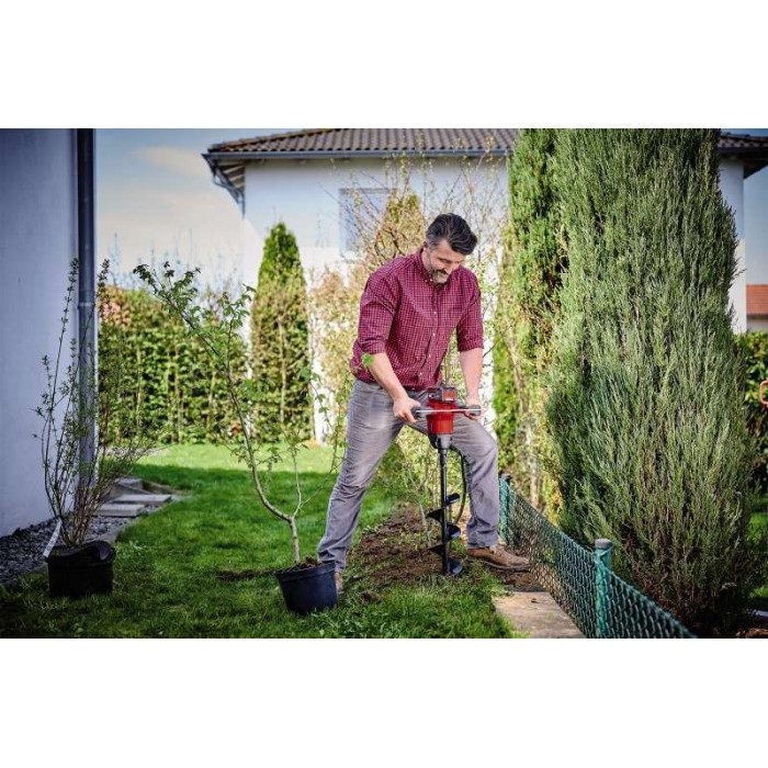 Einhell Грунтовий бур акумуляторний GP-EA 18/150 Li BL - Solo, 18В, PXC, 125 об/хв, бур 80/15 см (3437000)