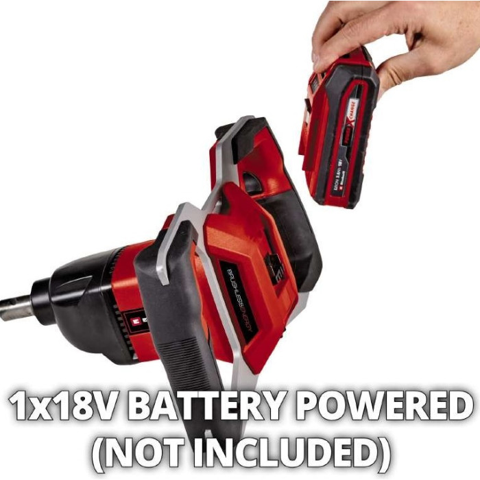 Einhell Грунтовий бур акумуляторний GP-EA 18/150 Li BL - Solo, 18В, PXC, 125 об/хв, бур 80/15 см (3437000)