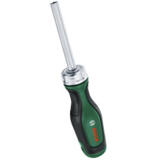 Викрутка Bosch з тріскачкою, 12 насадок, руків'я PC+ABS+TPR , 207мм, сталь CrV (1600A032V0)
