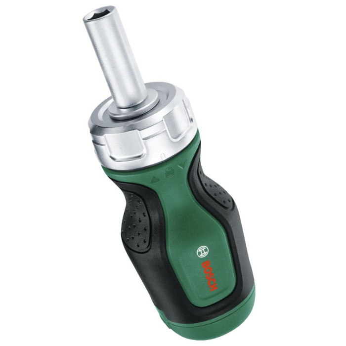 Викрутка Bosch з тріскачкою, 6 насадок, руків'я TPR (PZ1,PZ2,PH2,SL4,TX25,HEX5), 111мм, сталь CrV (1600A032UZ)