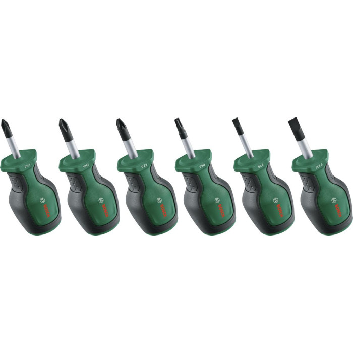 Викрутки Bosch набір 6шт, PH, PZ, TX, SL, сталь CrV (1600A032UK)