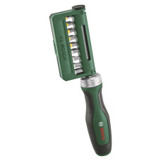 Викрутка Bosch з тріскачкою, 18 біт, 225мм, сталь CrV (1600A02Z9A)