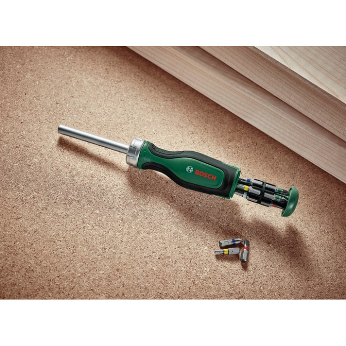 Викрутка Bosch 12 насадок, Tx, PZ, PH, SL, HEX (1600A02BX2)