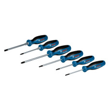 Викрутка Bosch набір 6шт, SL 3.5, 6.5 мм, Т15х75мм, Т20х100мм, PH1x100мм, PZ2x125 мм (1600A02CV3)