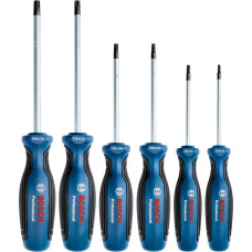 Викрутка Bosch Torx набір 6шт, T10х75, T15х75, T20x100, T25x100, T30x125, T40x125 мм (1600A01V09)