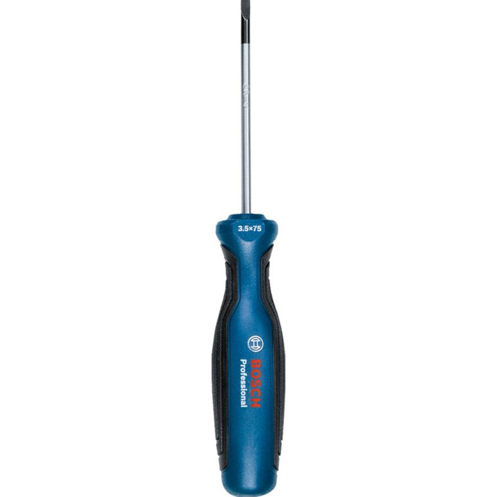 Викрутка Bosch плоска, прецизійна, SL3.5x75мм (1600A01TF8)