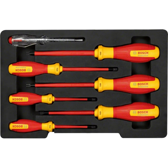 Викрутка Bosch Professional, набір 7 шт, (TX), VDE (1600A02NF8)