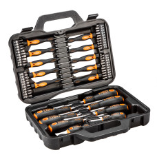 Neo Tools Викрутки набір 58шт, 40 біт, SL,PH,Torx,H, сталь S2, кейс (04-211)