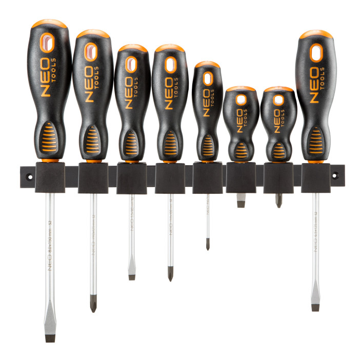 Neo Tools Викрутки, набір 8шт, SL,PH, сталь S2 (04-207)