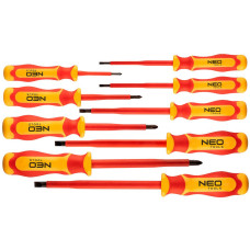 Neo Tools Викрутки набір 9шт, діелектрична, SL,PH, сталь S2 (04-143)