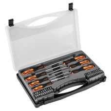 Neo Tools Викрутки, набір 27 од., 6 викруток SL та PH, бітотримач 1/4", 20 біт, SL, PH, Torx, HEX, кейс (04-197)