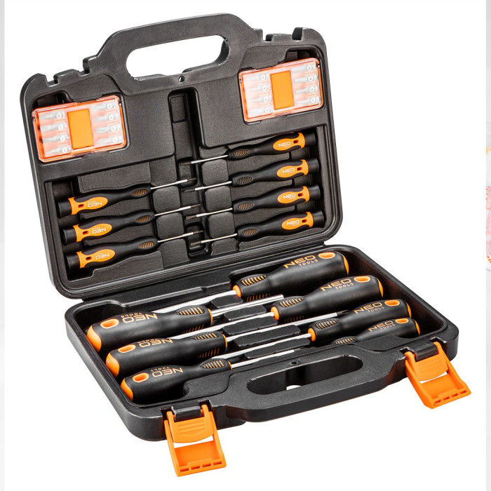 Neo Tools Викрутки, набір 30 од., біти, кейс (04-209)