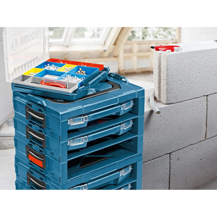Органайзер Bosch Professional 14 відділень, регульовані перегородки, 357х316х72VV, 0.9кг (1600A001S8)