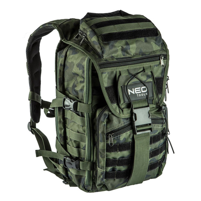 Neo Tools Рюкзак Camo, 30л, посилений, поліестер 600D, 50х29.5х19см, камуфляж (84-321)