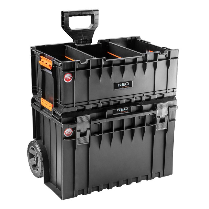 Neo Tools 84-278 Модульна система, на коліщатках, 3 модуля (2 бокси + органайзер) (84-278)