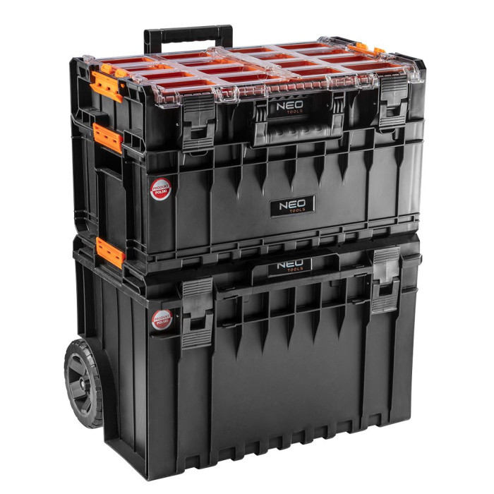 Neo Tools 84-278 Модульна система, на коліщатках, 3 модуля (2 бокси + органайзер) (84-278)