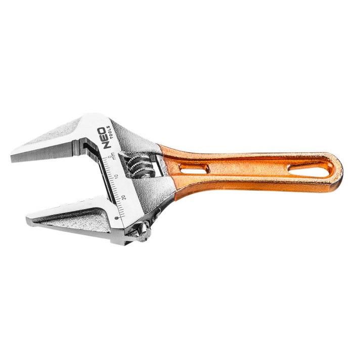 Neo Tools 03-019 Ключ разводной короткий кованный 118 мм, рабочий диапазон 0-28 мм (03-019)