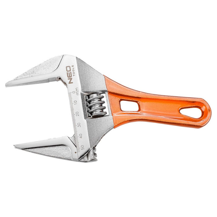 Neo Tools Ключ розвідний короткий 185 мм, робочий діапазон 0-53 мм (03-022)