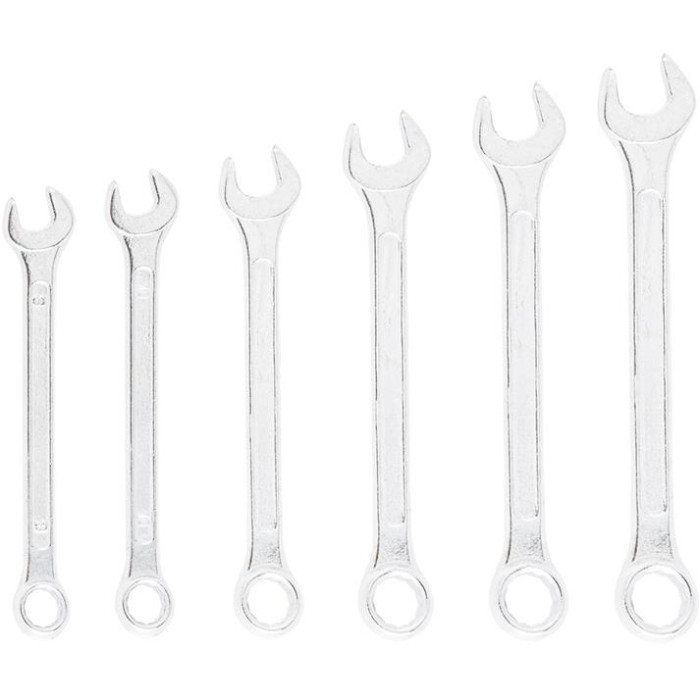 Top Tools Ключі гайкові, набір 6од., комбіновані, 8-17 мм (35D355)