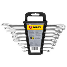 Topex Ключі комбіновані, набір 8шт, CrV, 6-19мм (35D756)