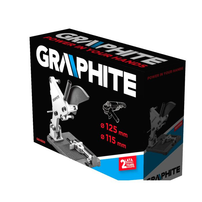 Graphite Стійка для шліфмашини кутової, діаметр диска 115/125мм, поворотні лещата (56H650)