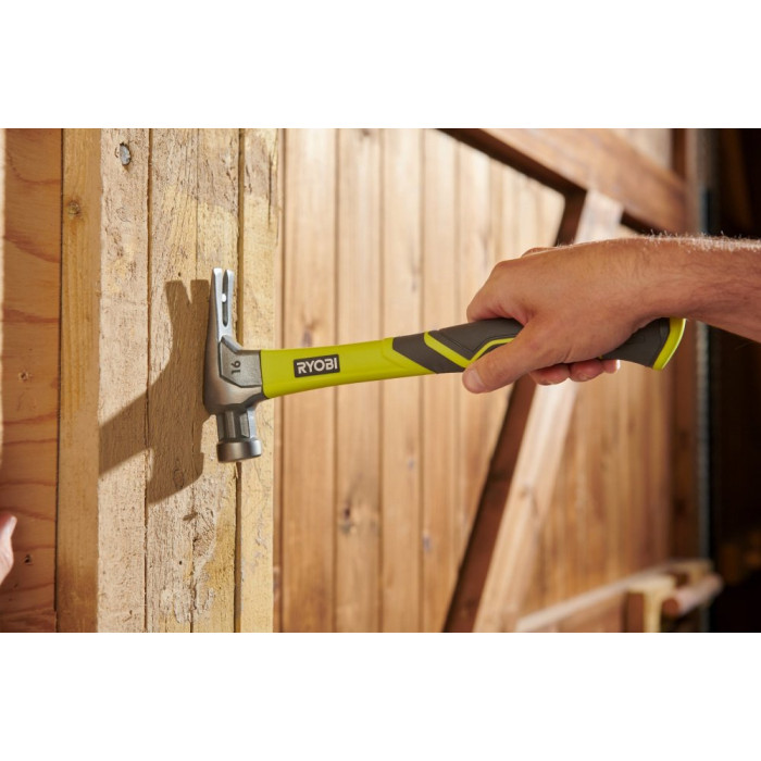 Ryobi Молоток столярний RH16FSS 450г магнітний утримувач руків'я скловолокно (5132005333)