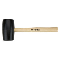 Topex Киянка гумова, 450г, 58мм, рукоятка дерев'яна (02A344)