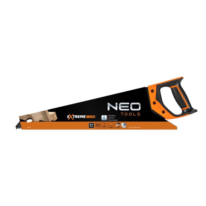 Ножівка по дереву Neo Tools Extreme, 450мм, 7TPI, PTFE (41-116)